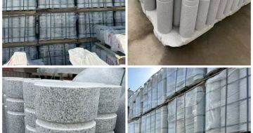 安徽 芝麻白花岗岩挡车柱、隔离柱多少钱