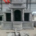 安徽 芝麻灰高档墓碑，土墓，可定制