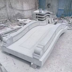 安徽 芝麻灰花岗岩园林景观 小石桥