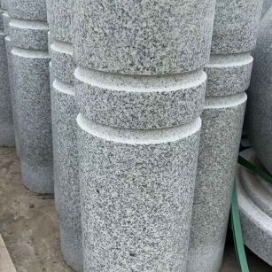 安徽 芝麻白花岗岩挡车柱、隔离柱多少钱
