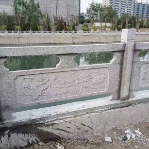 安徽 芙蓉白大花桥梁、河道，石材栏杆、围栏、护栏