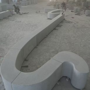 安徽 花岗岩整石坐凳拼装