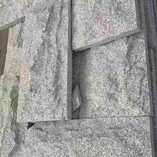 安徽 芝麻白自然面花岗岩成品板