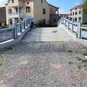 安徽 芝麻灰花岗岩桥栏杆