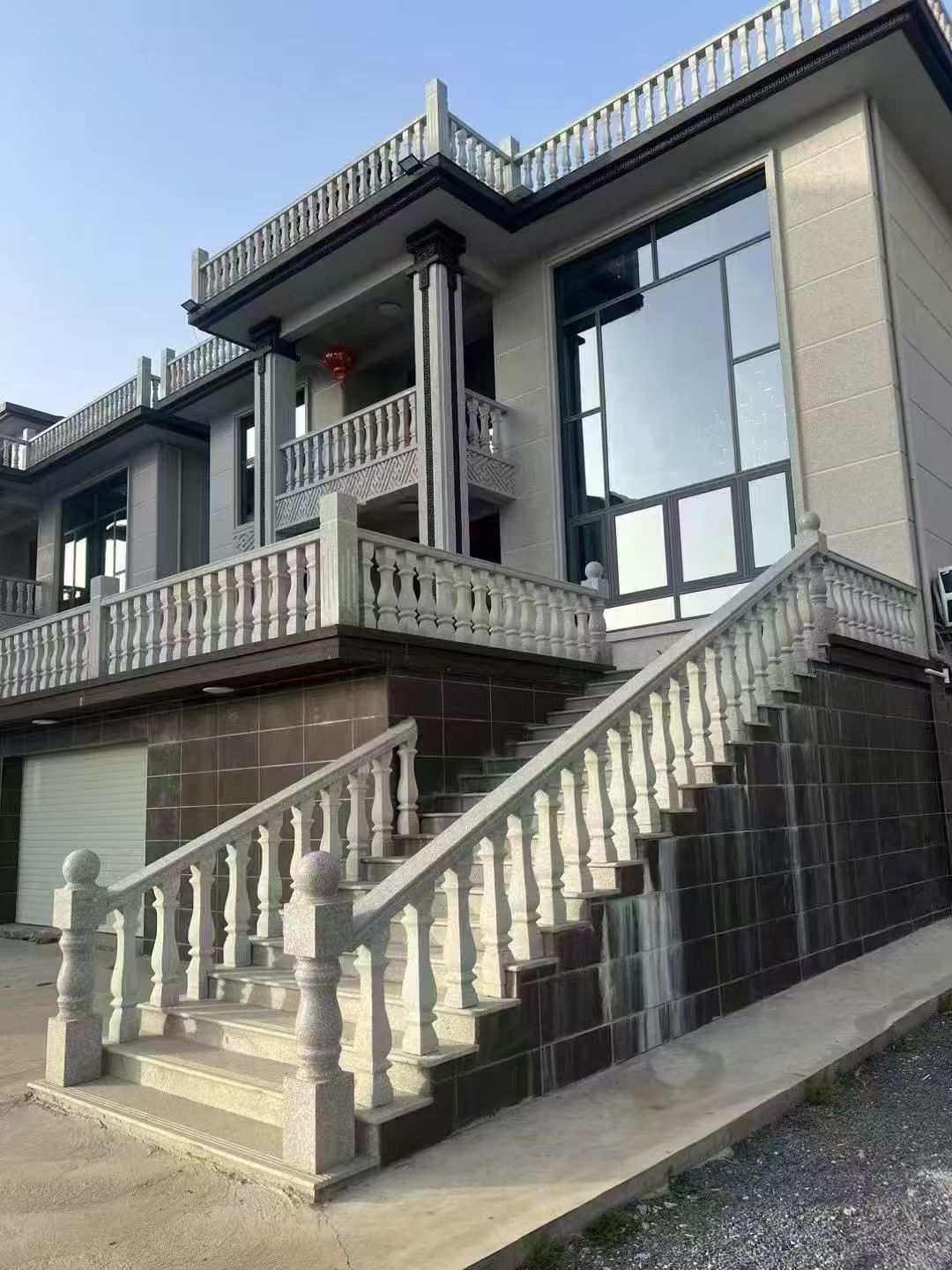 安徽 芝麻白别墅阳台栏杆，楼梯栏杆