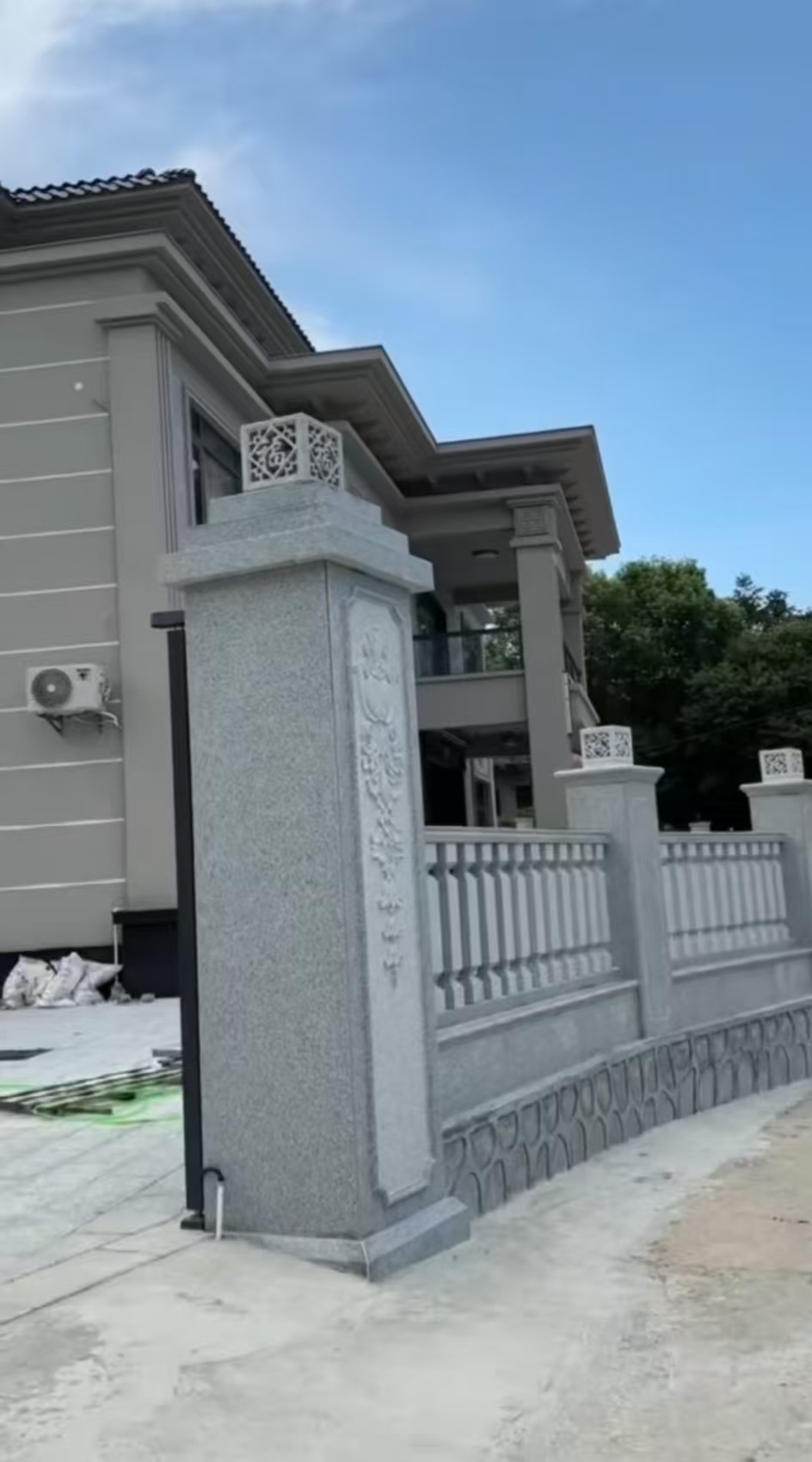 安徽 芝麻白别墅围墙栏杆，私人订制