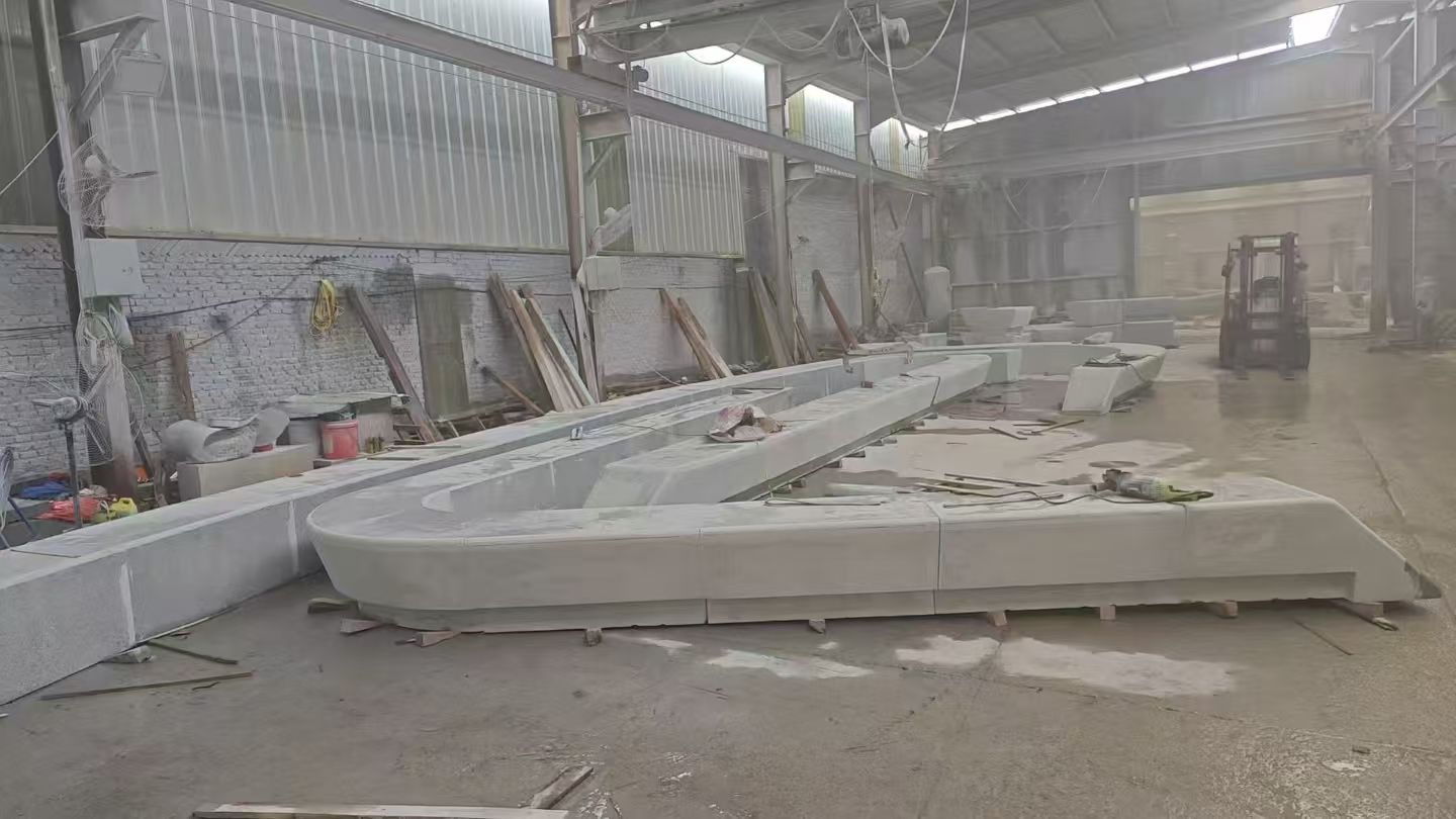 安徽 花岗岩整石坐凳拼装