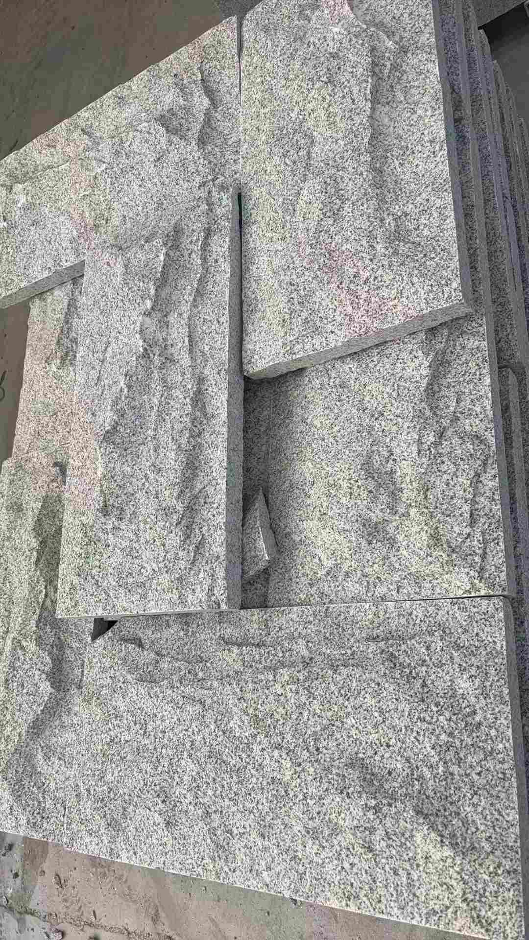 安徽 芝麻白自然面花岗岩成品板